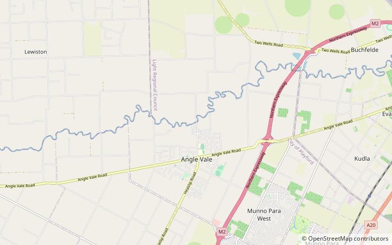 Angle Vale Bridge location map