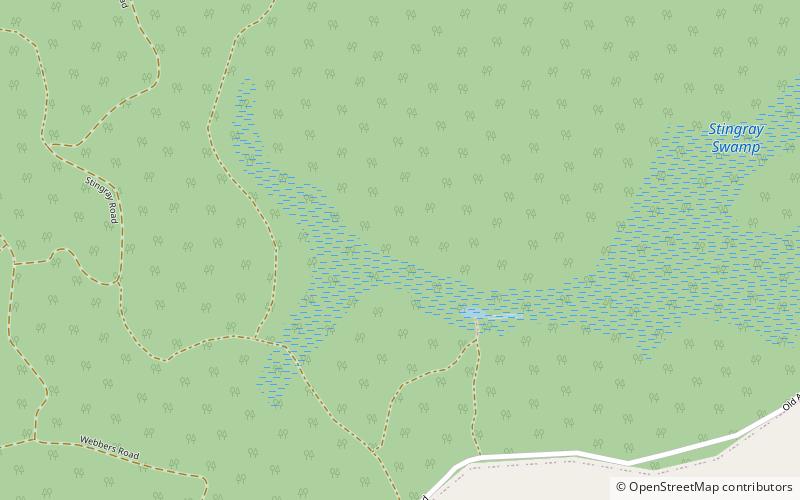 Stingray Swamp Flora Reserve location map