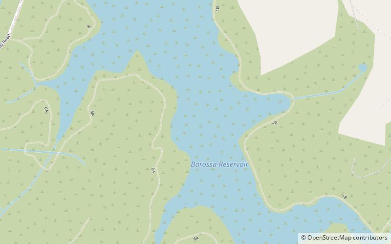 Barossa Reservoir location map