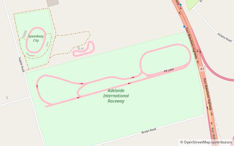 adelaide international raceway location map