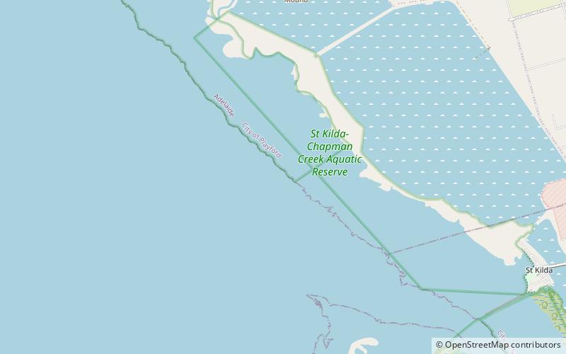 St Kilda – Chapman Creek Aquatic Reserve location map