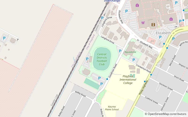 Elizabeth Oval location map