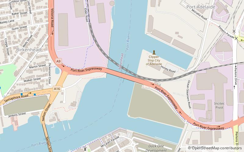 Mary MacKillop Bridge location map