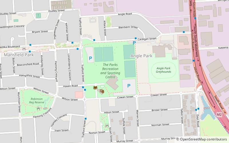 The Parks Football Centre location map