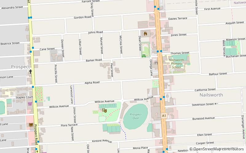 North Road Cemetery location map