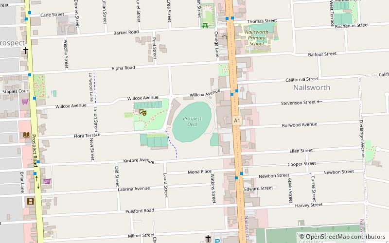 Prospect Oval location map