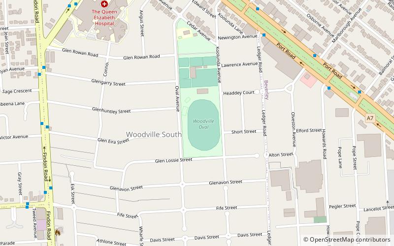 woodville oval adelaida location map