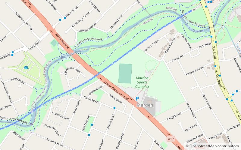 Marden Sports Complex location map