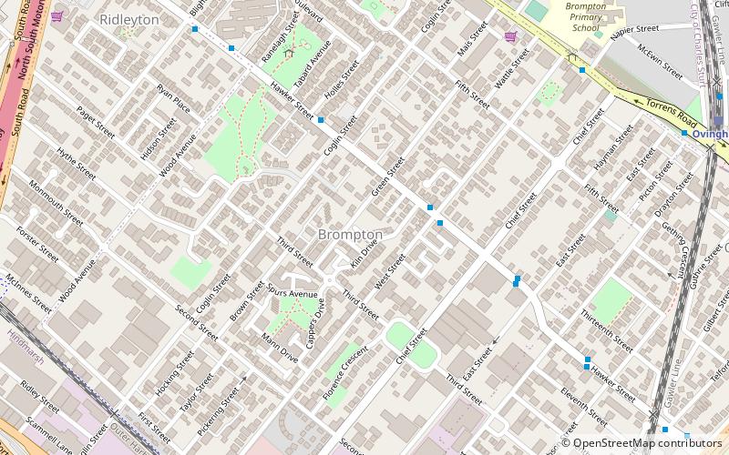 Brompton location map