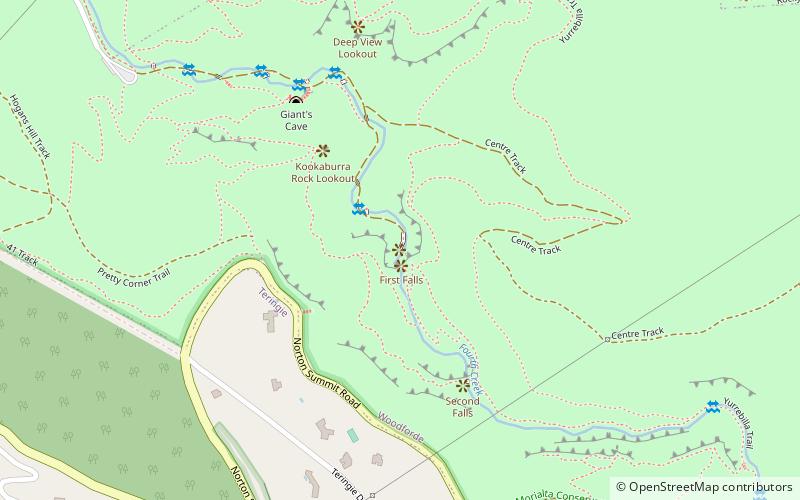 first falls adelaida location map