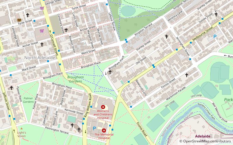 Brougham Place Uniting Church location map