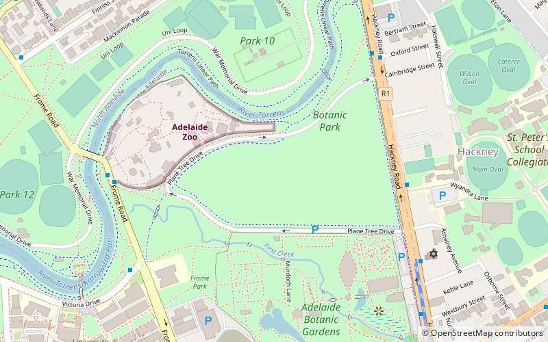 Botanic Park location map