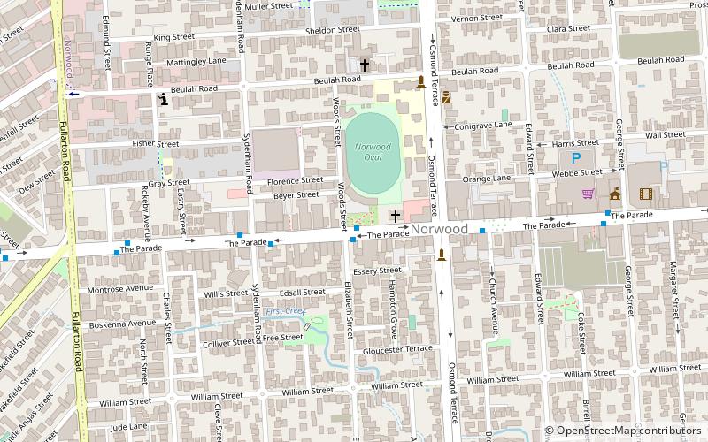 Norwood Oval location map