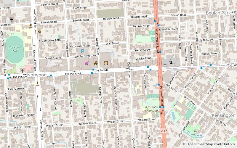 Norwood Town Hall location map