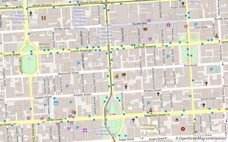 Pirie Street location map