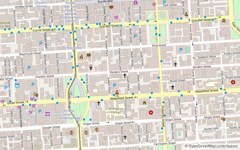Flinders Street Baptist Church location map