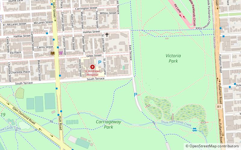 Adelaide Park Lands location map