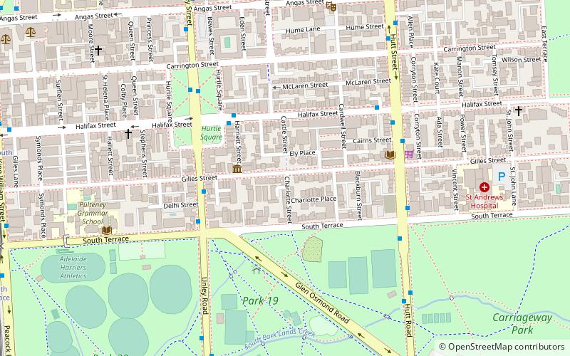 Gilles Street location map