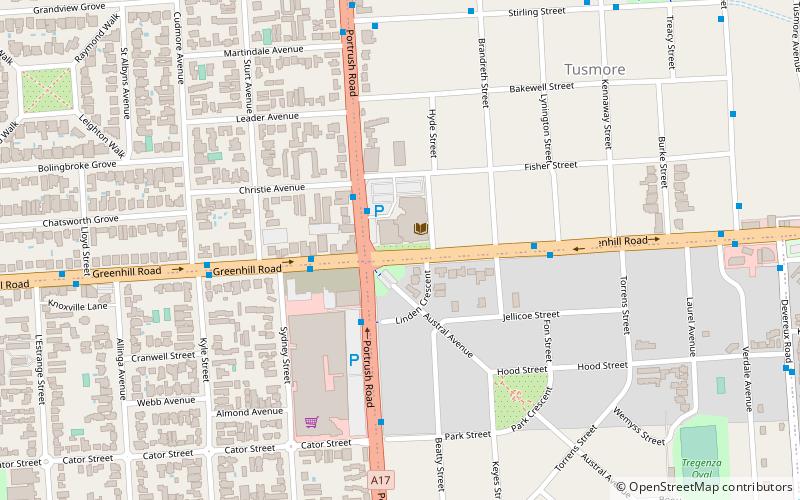 burnside civic centre adelaida location map