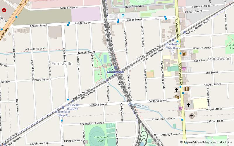 Goodwood Overpass location map