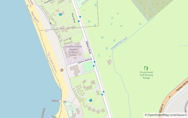 West Beach Mini Golf location map