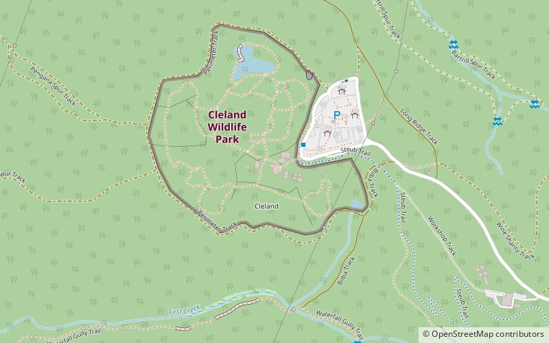 Cleland Wildlife Park location map