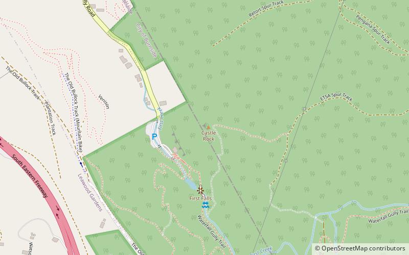 castle rock cleland conservation park location map