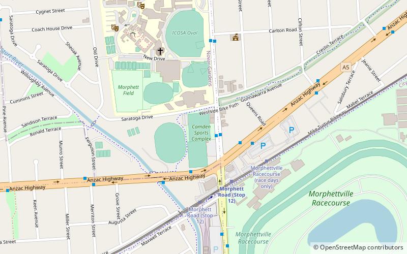 camden sports complex adelaide location map