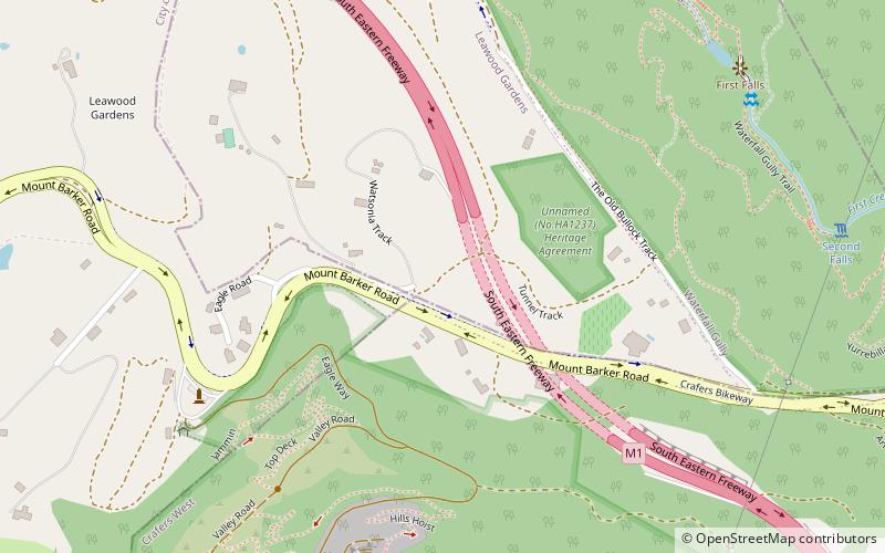 Heysen Tunnels location map