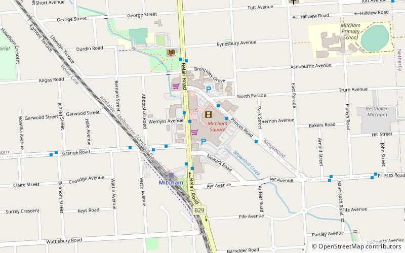 Mitcham Square Shopping Centre location map