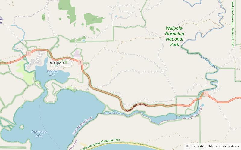 Walpole Wilderness Area location map