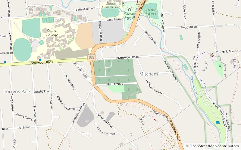 Mitcham Cemetery location