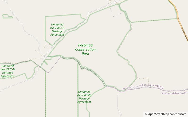 Park Chroniony Peebinga location map