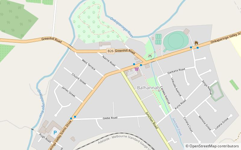 Balhannah location map