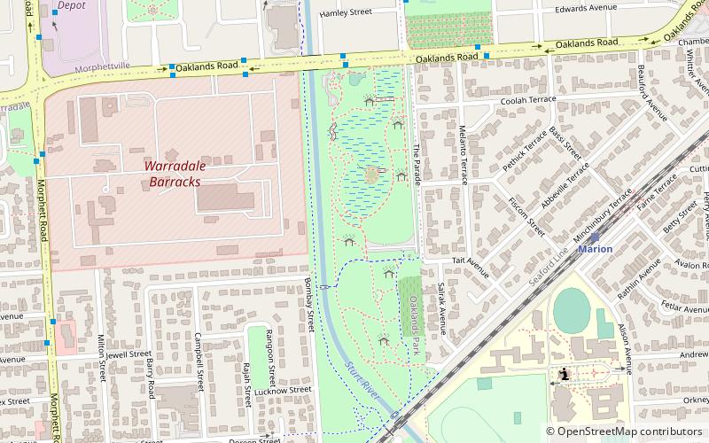 Oaklands Wetland and Reserve location map