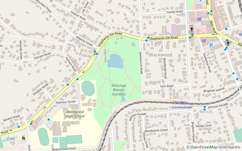 Wittunga Botanic Garden location map