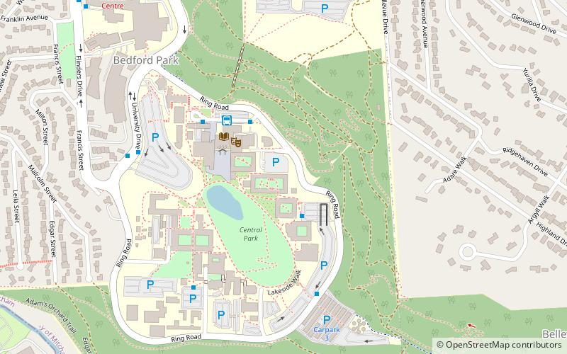 Université Flinders location map