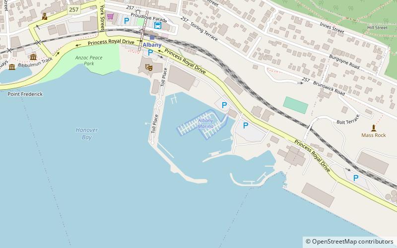 Albany Marina location map