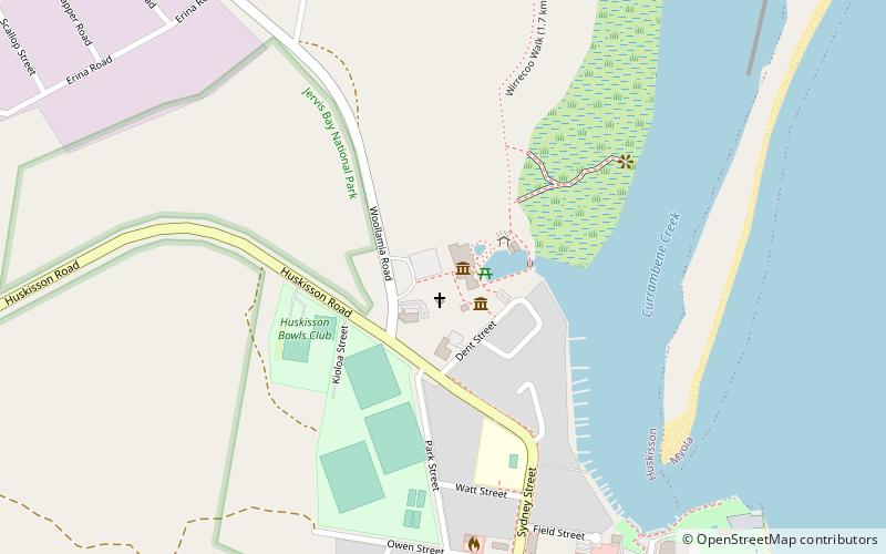mv lady denman huskisson location map