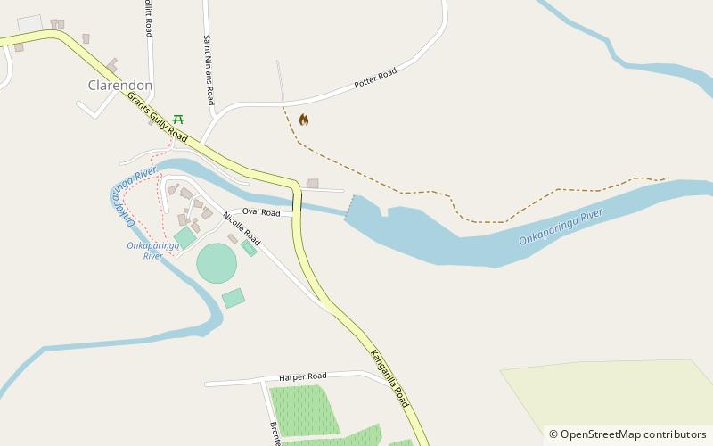 Clarendon Weir location map