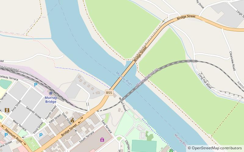 Murray River road bridge location map