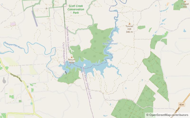 Mount Bold Reservoir location map