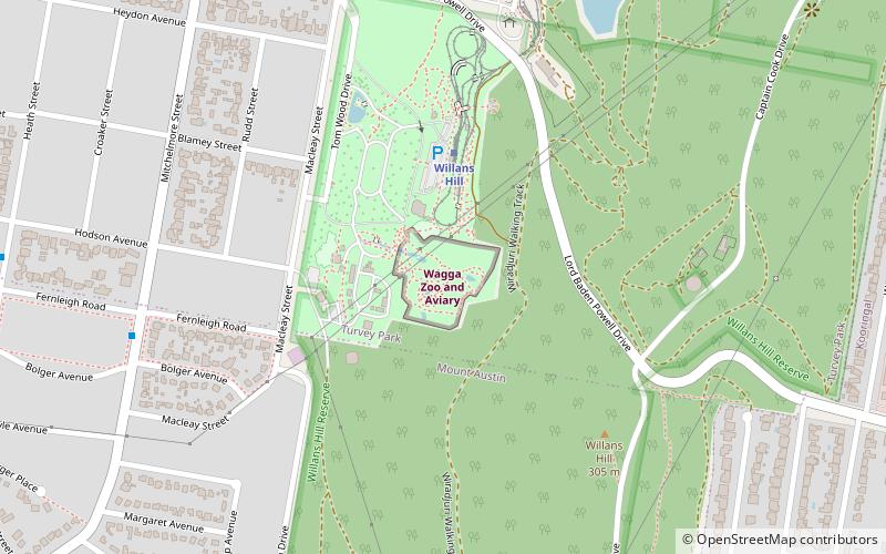 Jardín botánico de Wagga Wagga location map