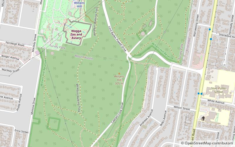 Willans Hill Miniature Railway location map