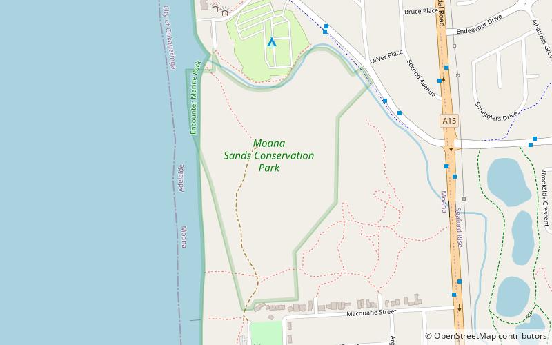 Moana Sands Conservation Park location map