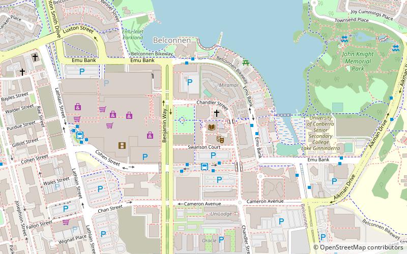 Belconnen Library location map