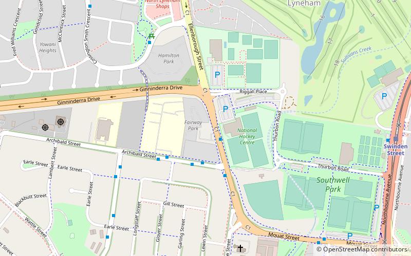 Old Canberra Inn location map