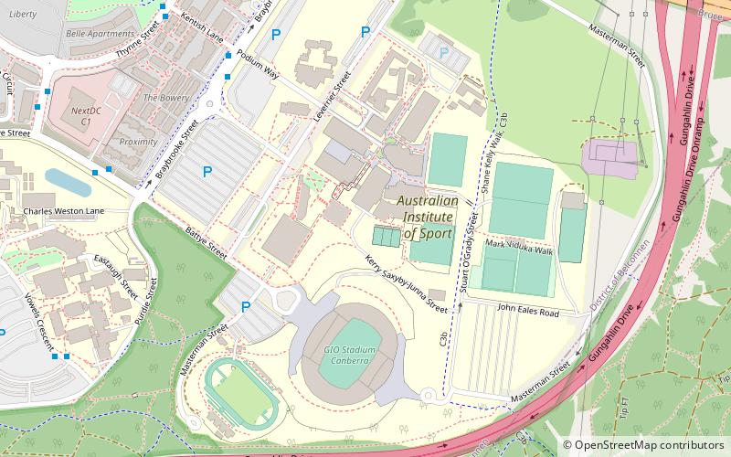 australian institute of sport canberra location map