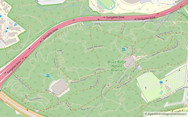 rezerwat przyrody bruce ridge canberra location map