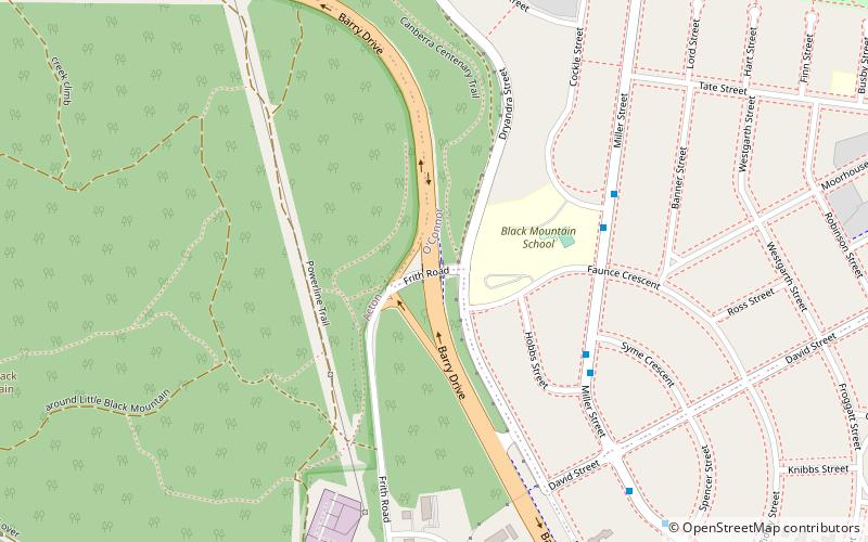 barry drive canberra location map